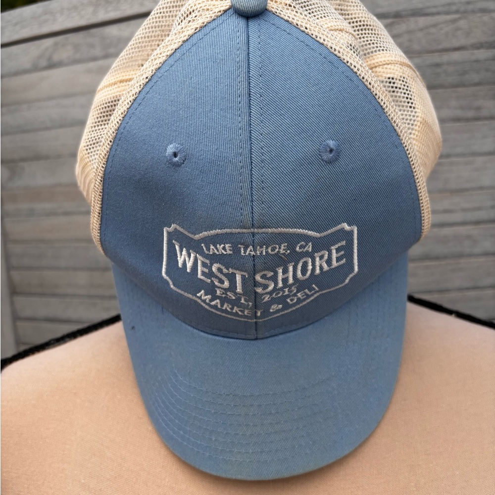 West Shore Embroidered Blue & Cream Trucker Hat